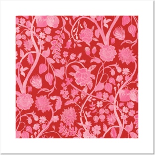Chinese Baby Pink Floral Pattern - Hong Kong Summer Flowers Posters and Art